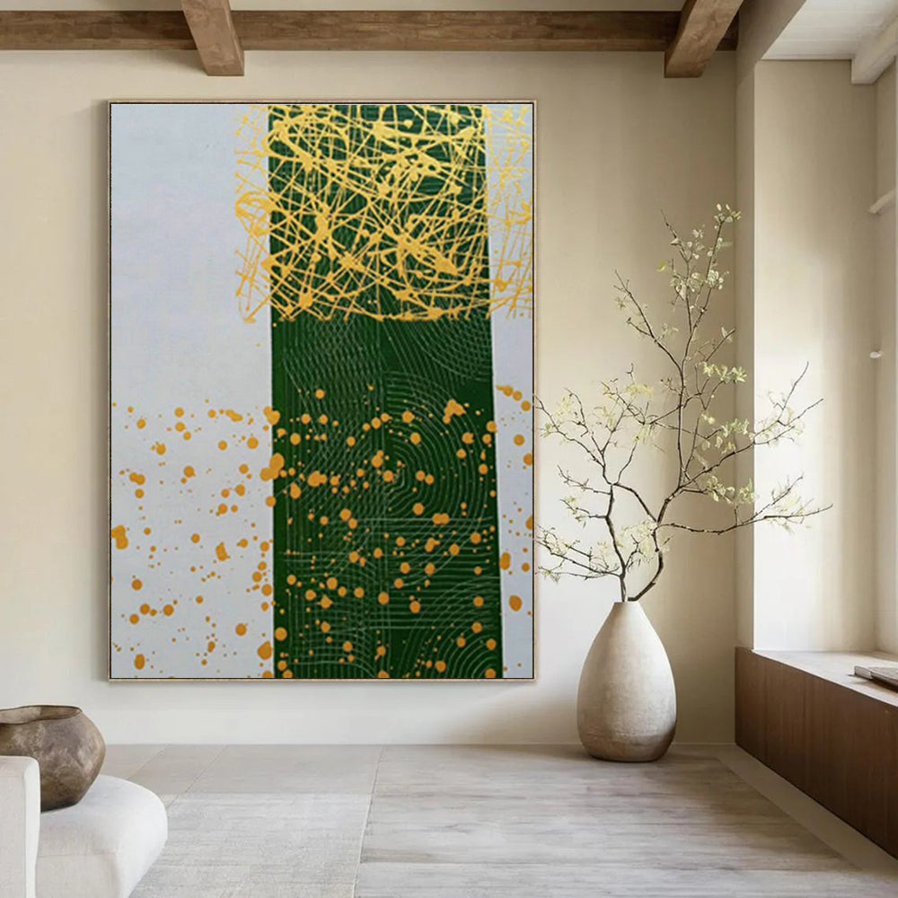 Hand - Painted Abstract Art for Living Room and Cottage Hallway DLZ0776