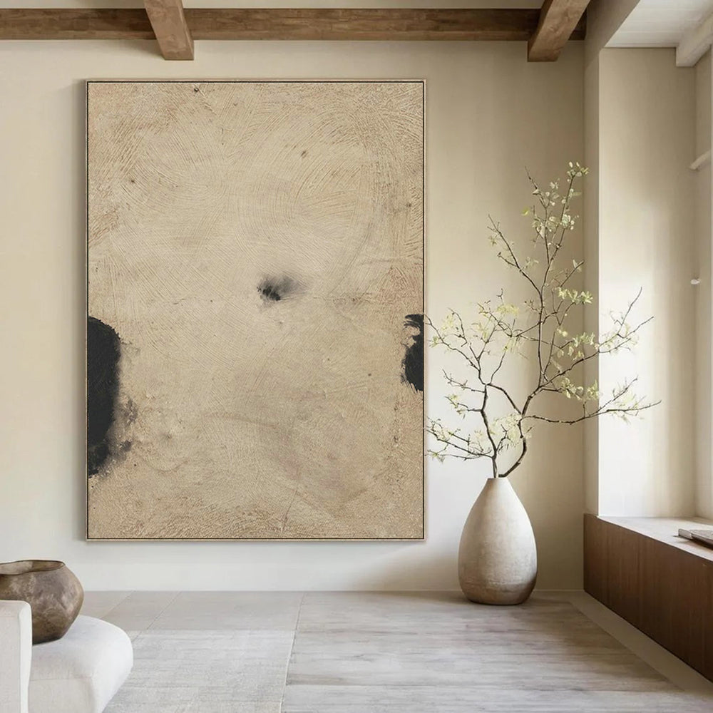Handmade Extra-Large Abstract Wall Art Installation with Interactive Elements for Cottage Living Room & Office DLZ1428
