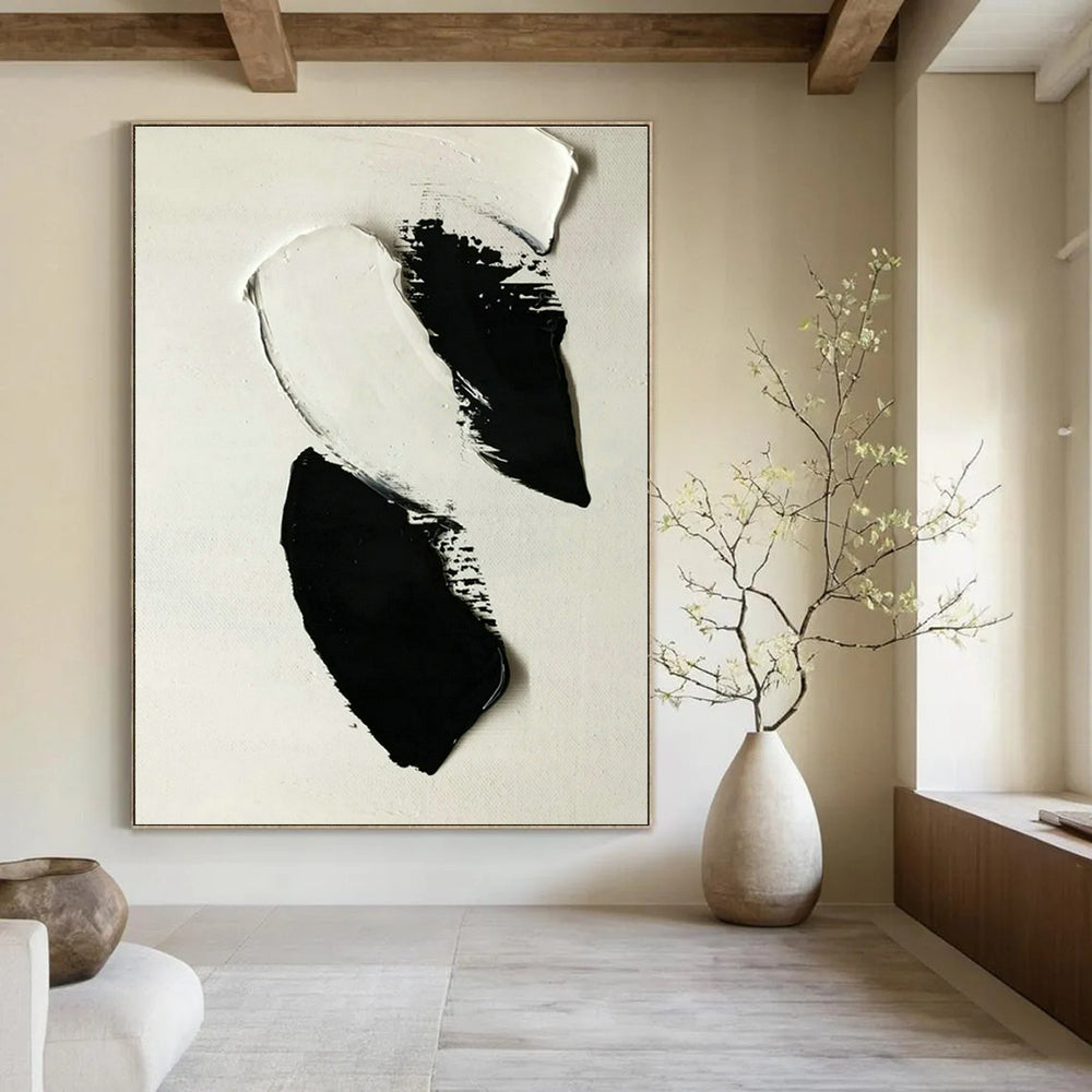 Custom Hand-Painted Abstract Canvas for Office and Cottage Living Room DLZ1584
