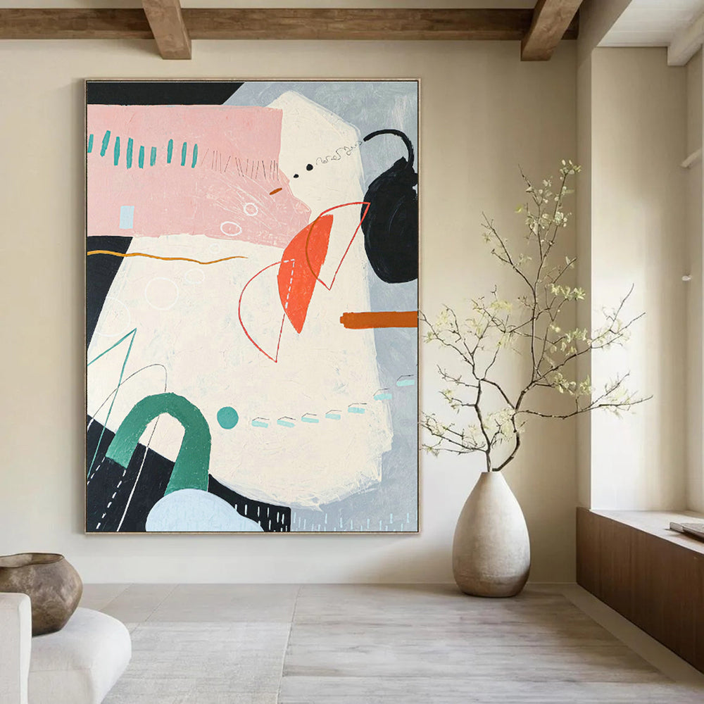 Colossal - Dimensioned Personalized Abstract Mural for Bedroom & Dining Room DLZ1100