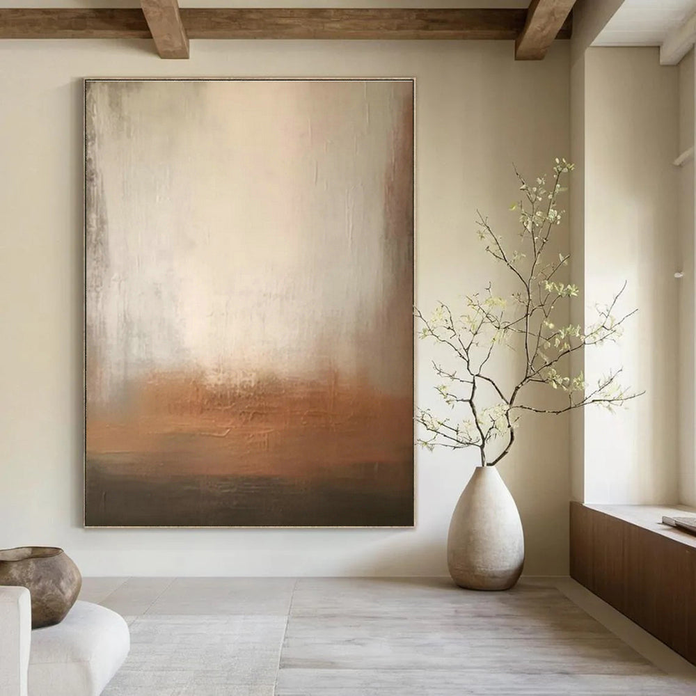 Oversized Abstract Hand - Painted Murals for Office Reception Ceilings & Bedroom Alcove Walls DLZ0831