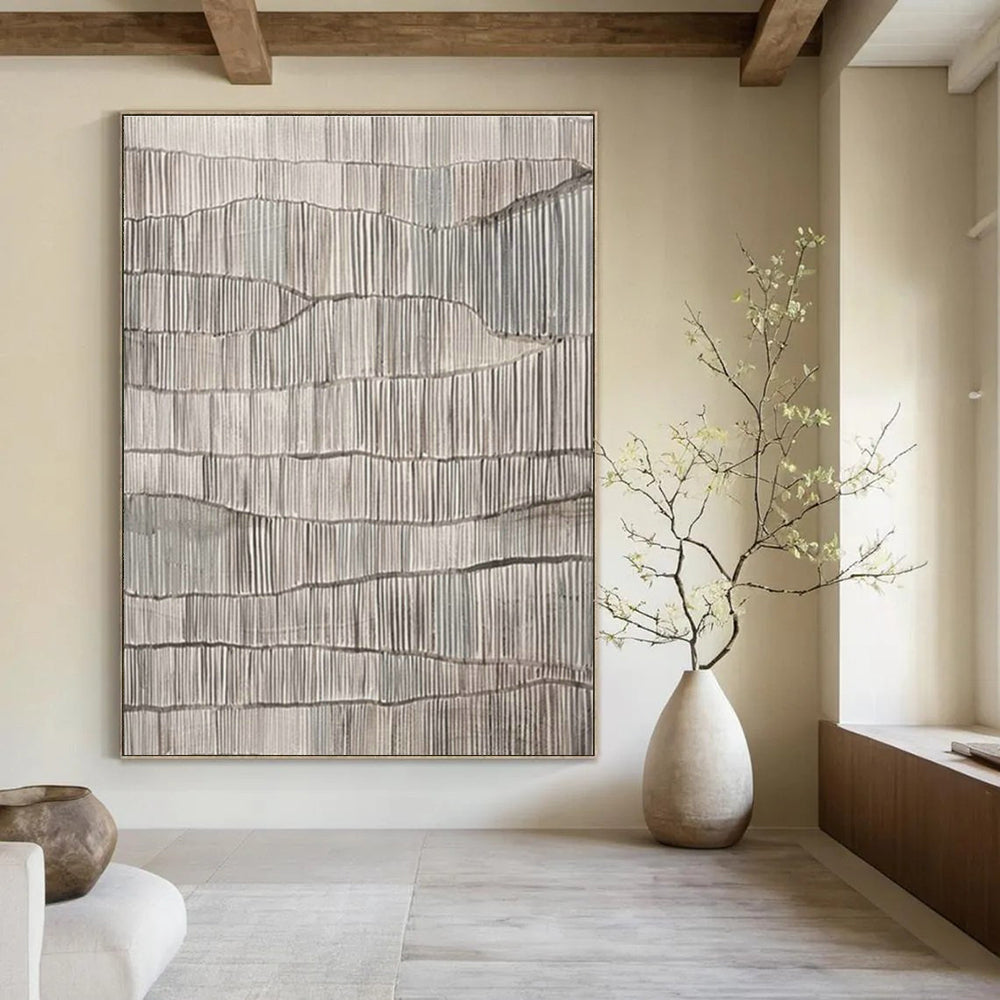 Original Handmade Abstract Canvas for Hallway and Cottage Dining Room DLZ1595