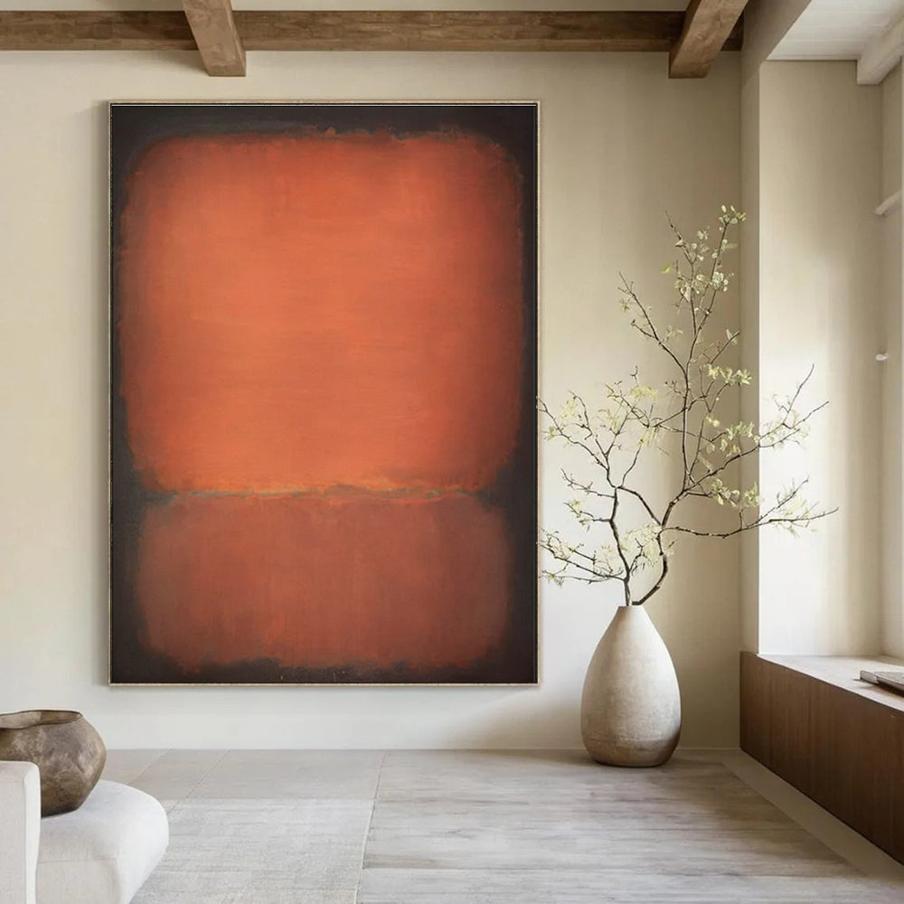 Hand-Painted Abstract Canvas for Entryway & Cottage Dining Room DLZ2313