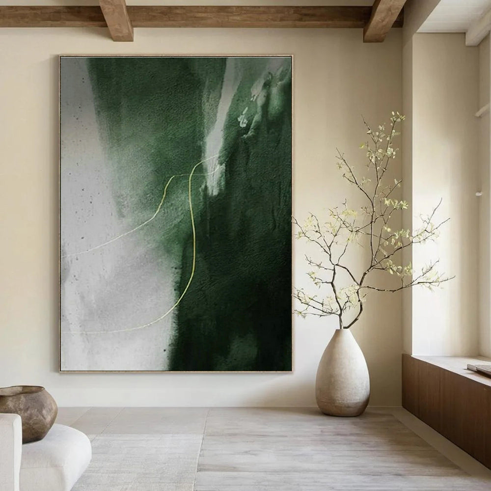 Custom Hand-Painted Abstract Canvas for Bedroom and Hallway DLZ1494