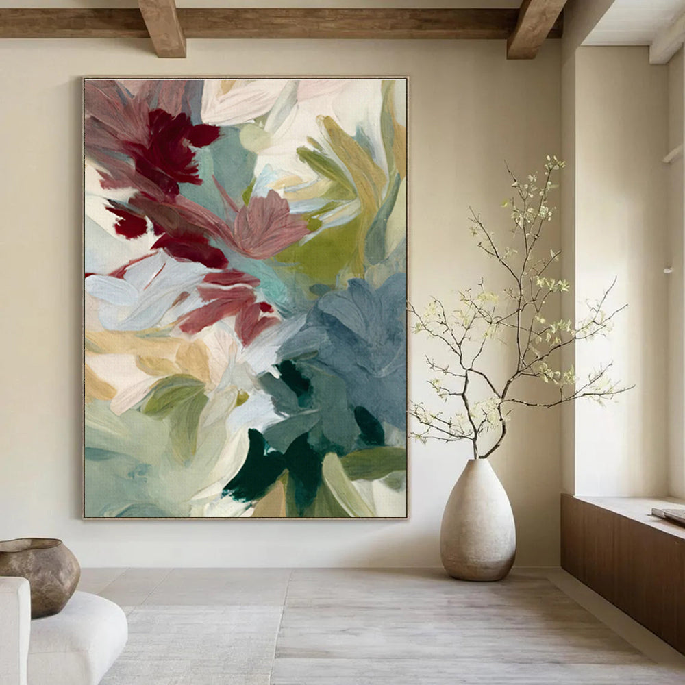 Hand - Painted Abstract Canvas for Dining Room & Hallway DLZ1358