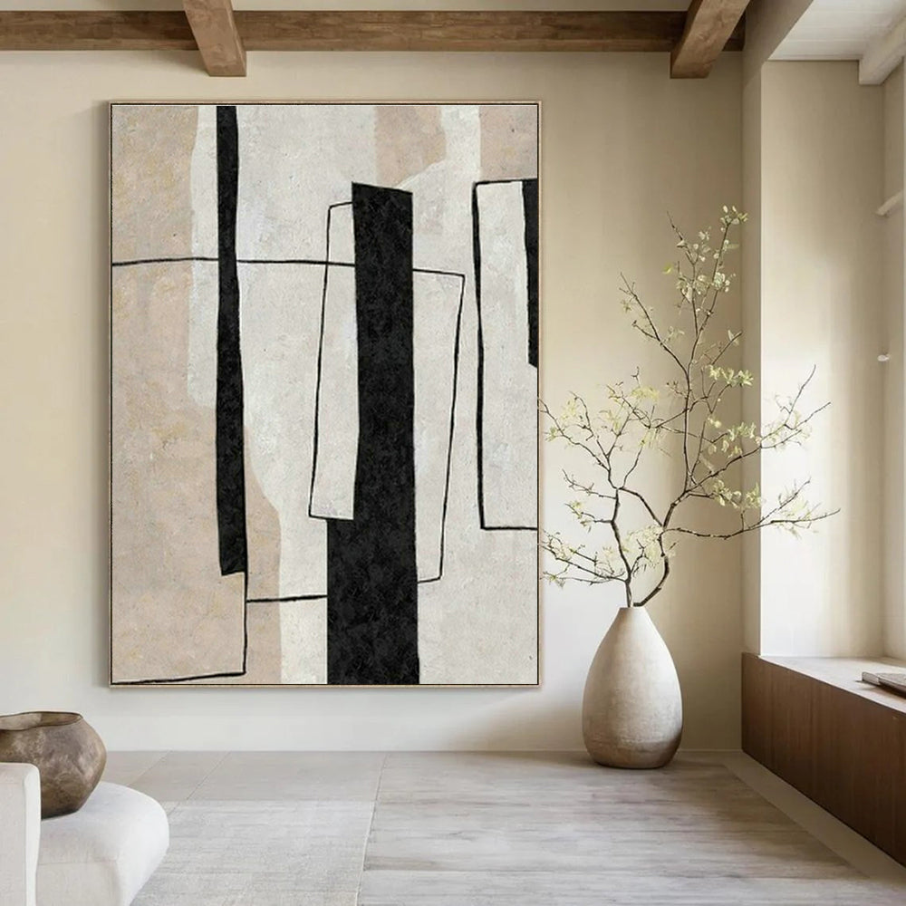 Massive, Tailored Handmade Abstract Painting for Dining Room & Entryway DLZ2040