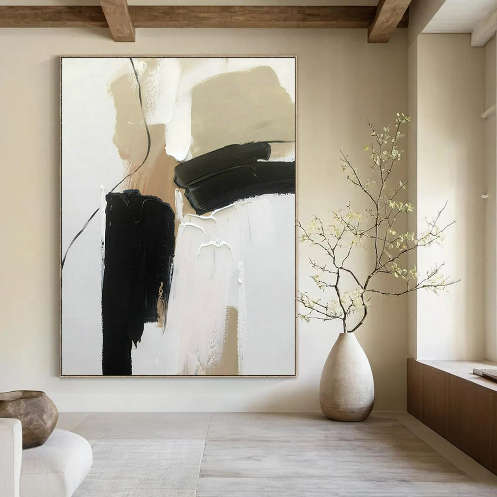 Original Hand-Painted Abstract Painting for Living Room Staircase Wall and Hallway Landing DLZ1680