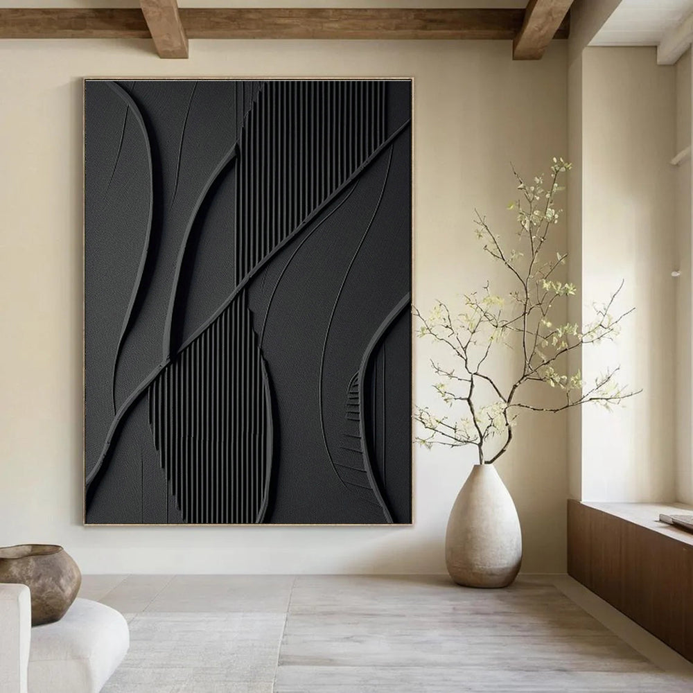 Oversized Custom - Created Hand Painted Abstract Canvas for Cottage and Entryway DLZ2165