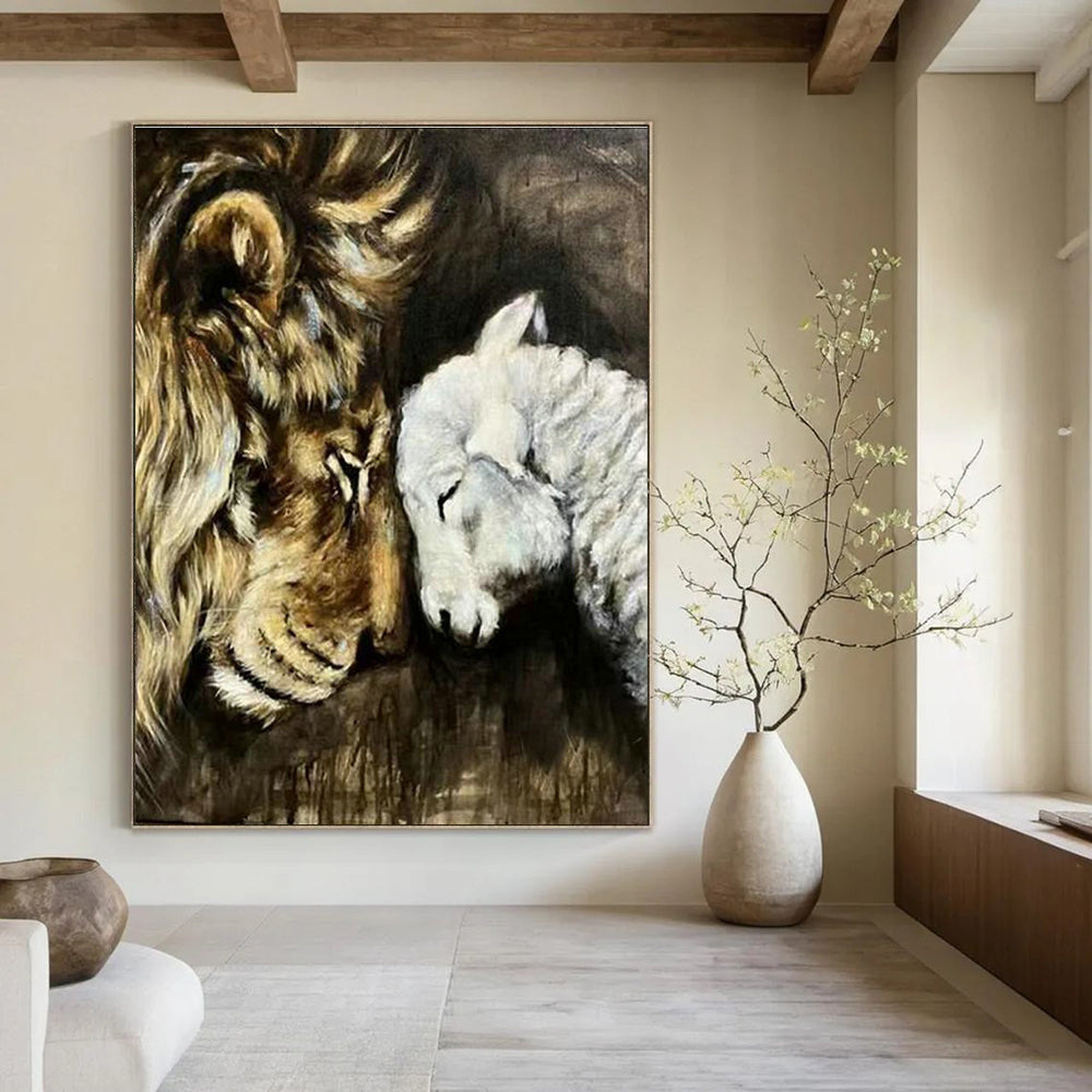 Extra - Large Bespoke Handmade Abstract Painting for Dining Room and Entryway DLZ2152
