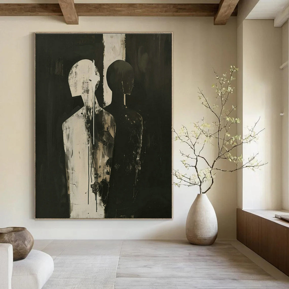 Customizable Handmade Abstract Canvas for Entryway and Hallway DLZ1828