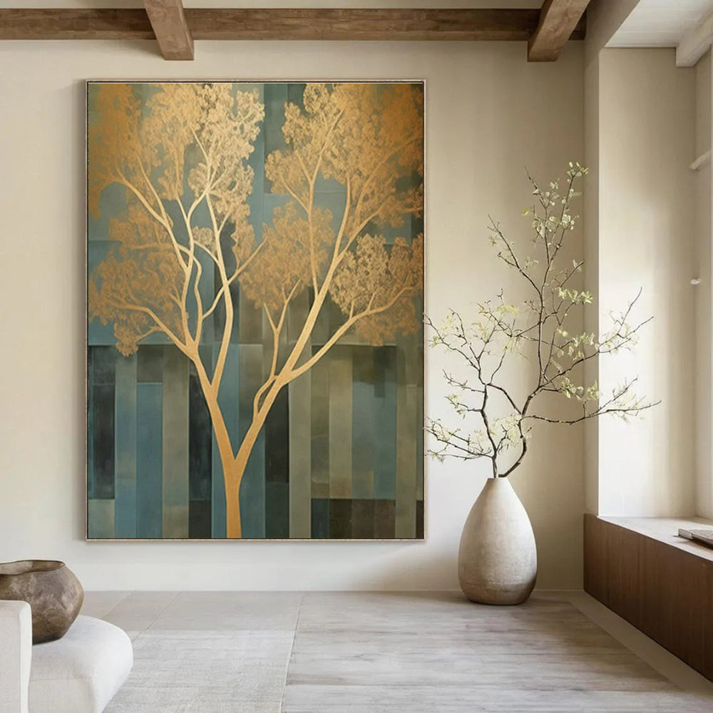 Handmade Abstract Wall Art for Cottage Office Equipment Storage Wall and Hallway Broom Closet DLZ1709