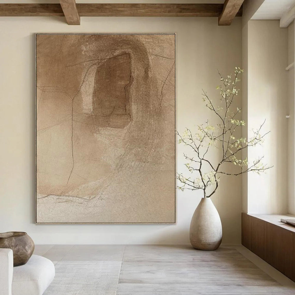 Handmade Abstract Painting for Cottage Dining Room & Hallway DLZ2359