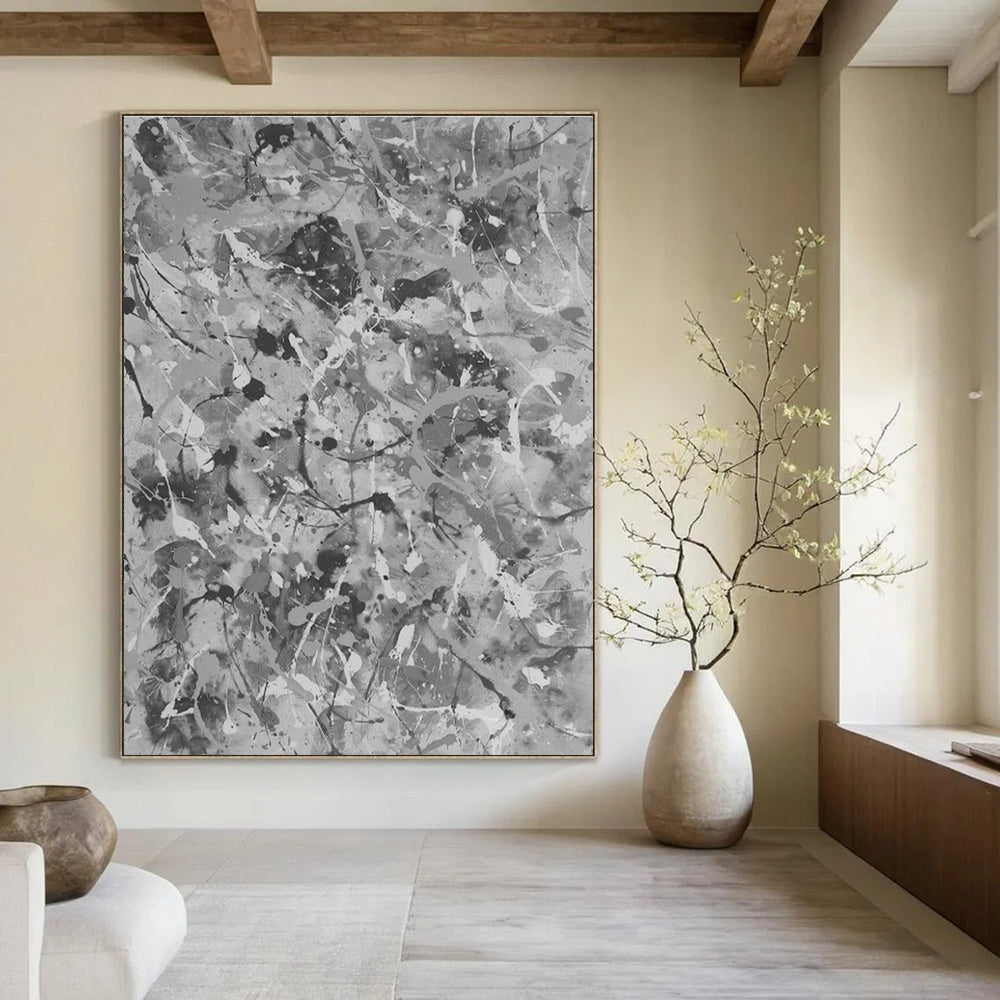 Custom Hand - Painted Abstracts for Bedroom Walk - in Closets and Office Break Rooms DLZ0779