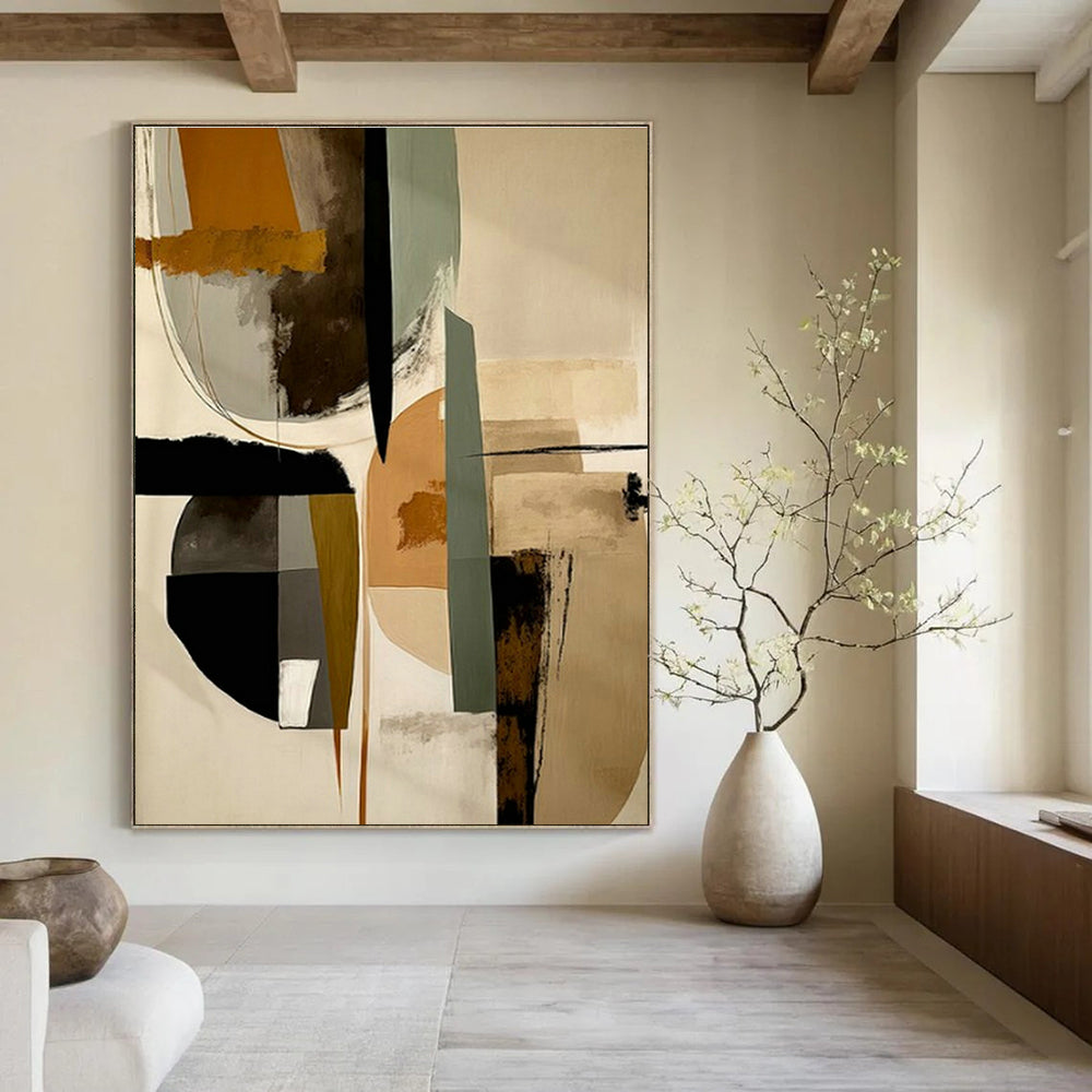 Handmade Abstract Art for Cottage Office and Cottage Hallway DLZ1633