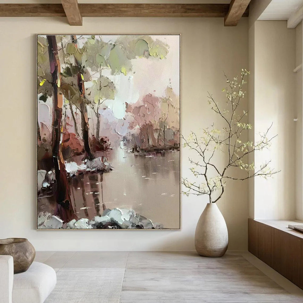 Oversized Handmade Abstract Canvas for Office & Hallway DLZ1303