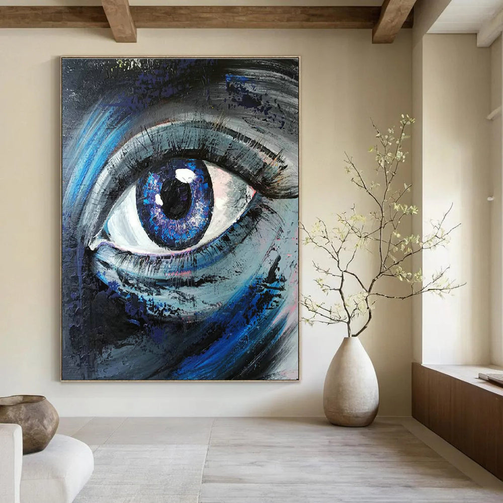 Tremendous Custom-Textured Handmade Abstract Canvas for Bedroom & Entryway DLZ2105