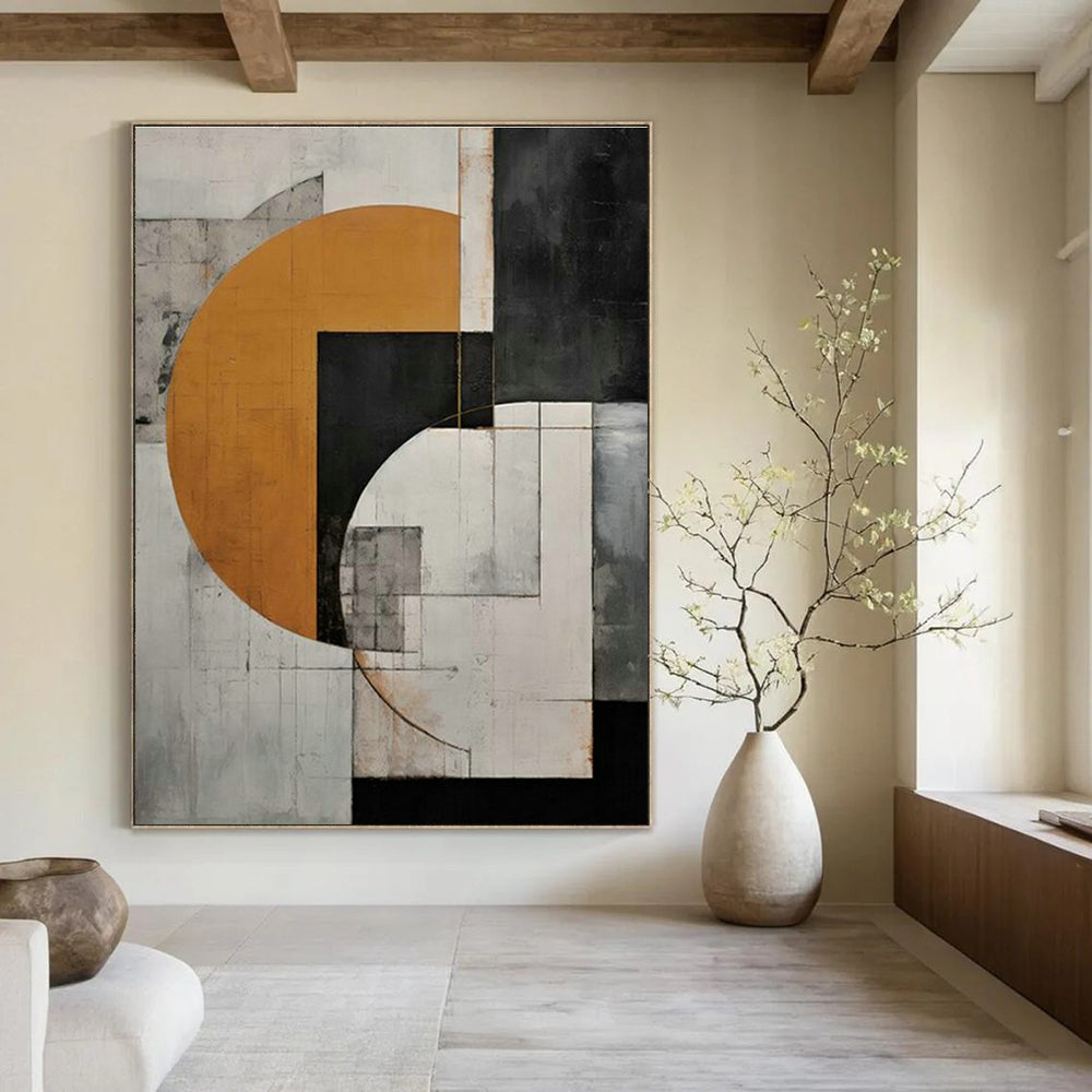 Mammoth Custom - Designed Handmade Abstract Painting for Office & Hallway DLZ2122