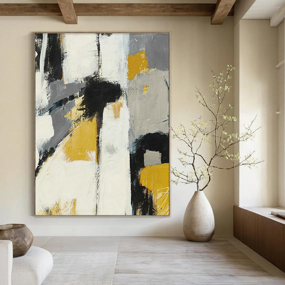 Gargantuan Custom - Built Handmade Abstract Canvas for Cottage & Office DLZ2225