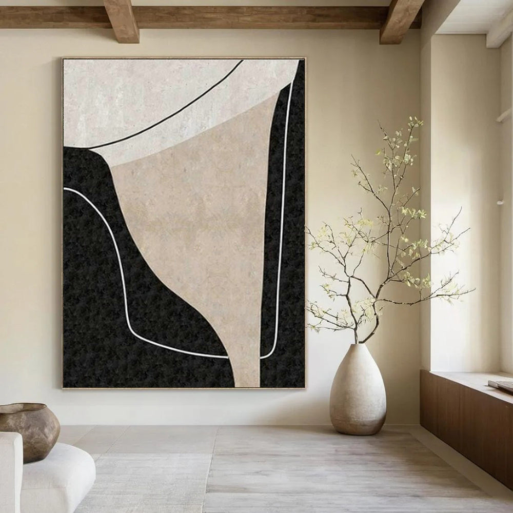Oversized Hand Painted Abstract Art for Bedroom & Entryway DLZ2008