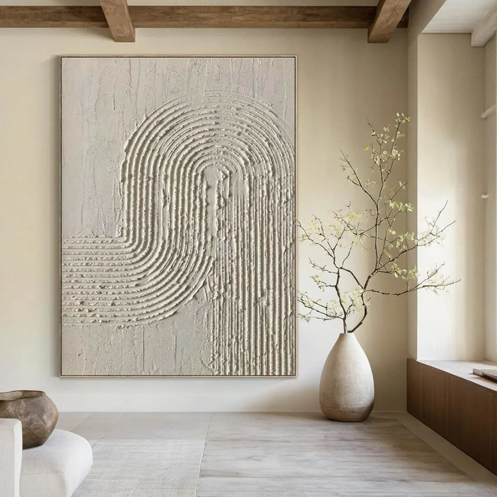Large Hand-Painted Abstract Canvas for Hallway and Entryway DLZ1437