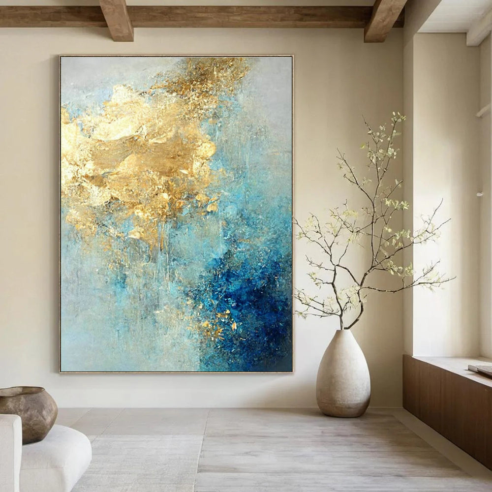 Extra-large Custom Handmade Abstract Painting for Entryway Coat Check Wall and Hallway Display Shelf Wall DLZ1922