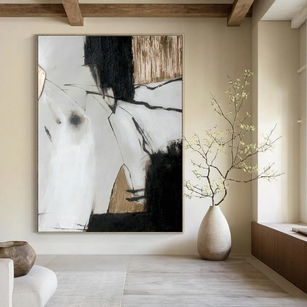 Large-Scale Custom-Made Abstract Wall Hanging for Living Room & Hallway DLZ1012
