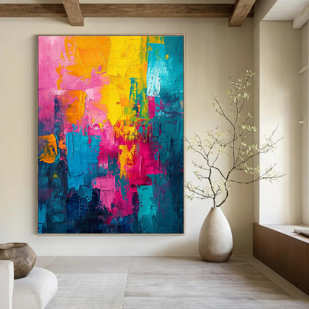 Extra-large Custom Handmade Abstract Wall Decor for Bedroom Walk-in Dressing Room Wall and Dining Room Sideboard Wall DLZ1911