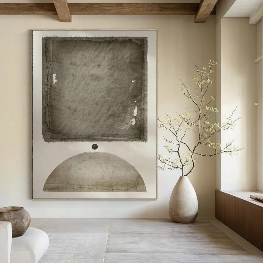 Hand - Painted Oversized Abstract Wall Feature for Bedroom & Entryway DLZ1369