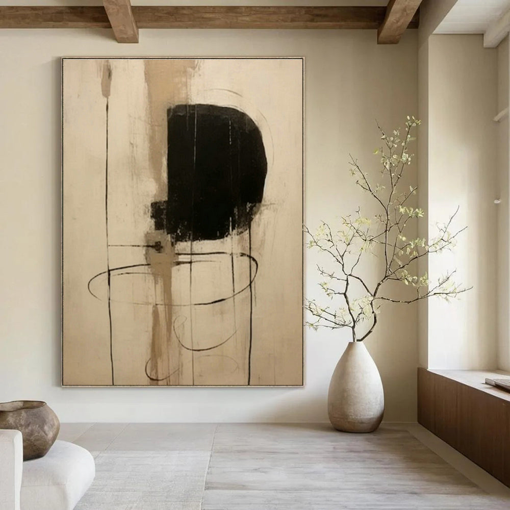 Custom Hand - Painted Abstracts for Office Mail Rooms & Cottage Living Room Fire Pits DLZ0838