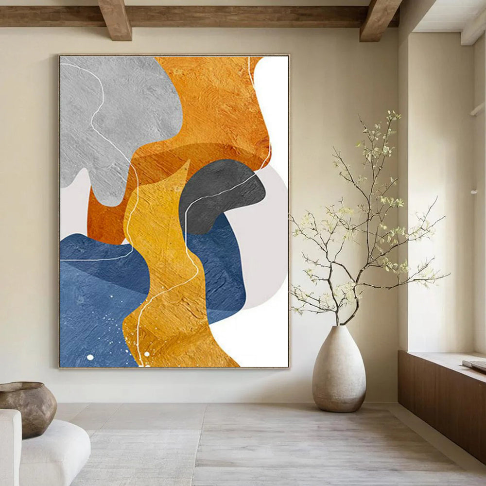 Gigantic Custom-Tailored Handmade Abstract Painting for Entryway & Hallway DLZ2250