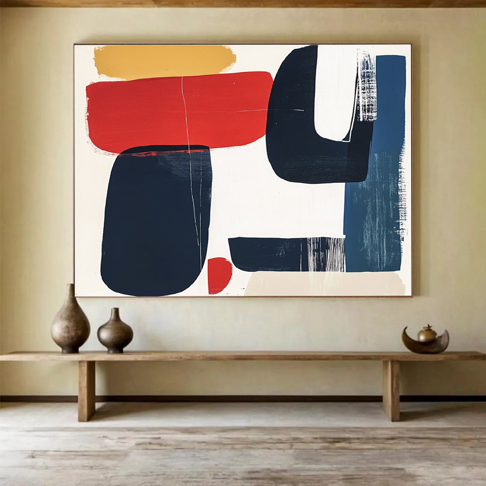 Dynamic Color - Blocked Abstract Painting DYP083