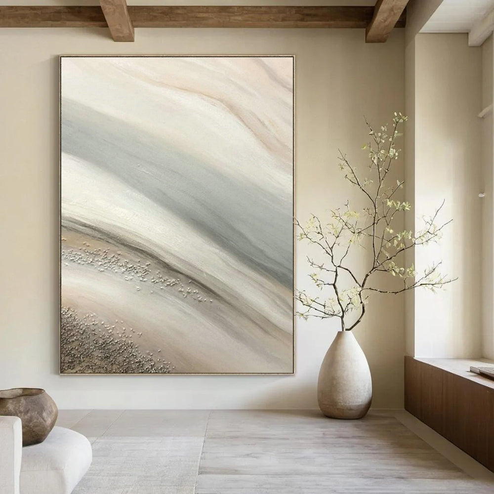 Large Hand-Painted Abstract Art for Office and Dining Room DLZ1497