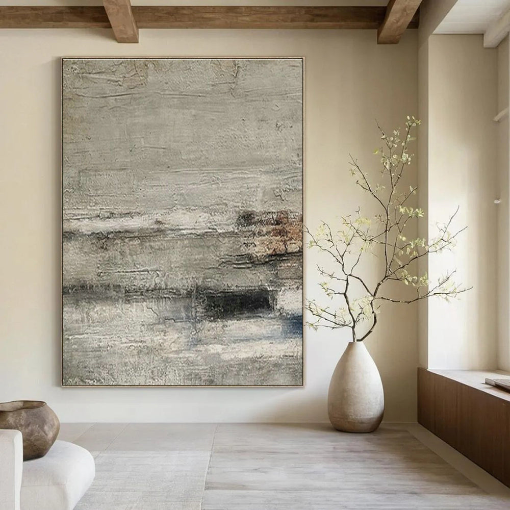 Large Customizable Handmade Abstract Painting for Living Room Bookshelf Wall and Bedroom Reading Nook DLZ1872