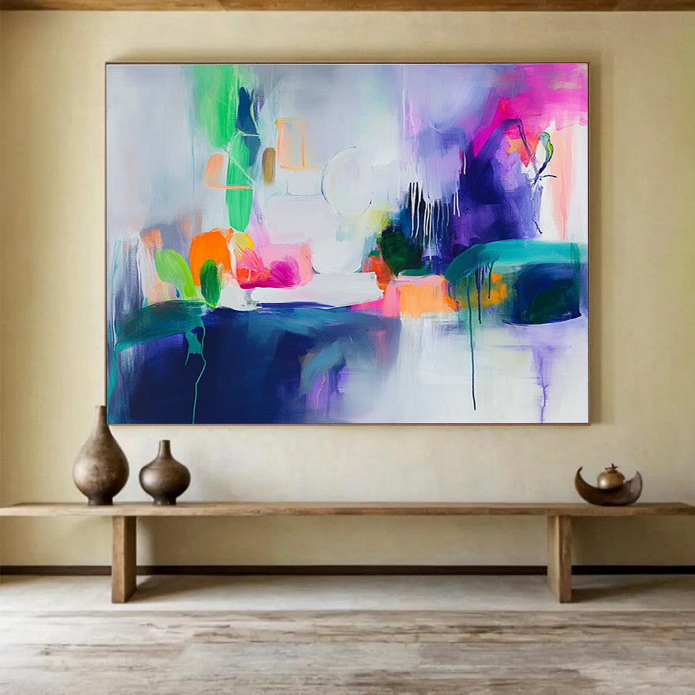 Vibrant Abstract Still Life Painting with Bright Colors DYP531