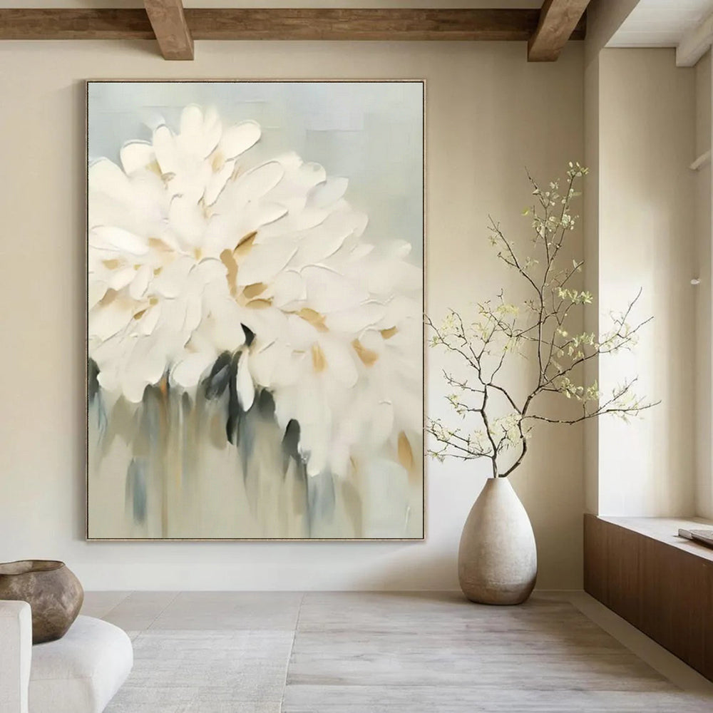 Hand - Painted Custom Abstract Canvases for Cottage Living Room Fireplace Mantel Tiles & Dining Room Buffet Cabinet Inserts DLZ0861