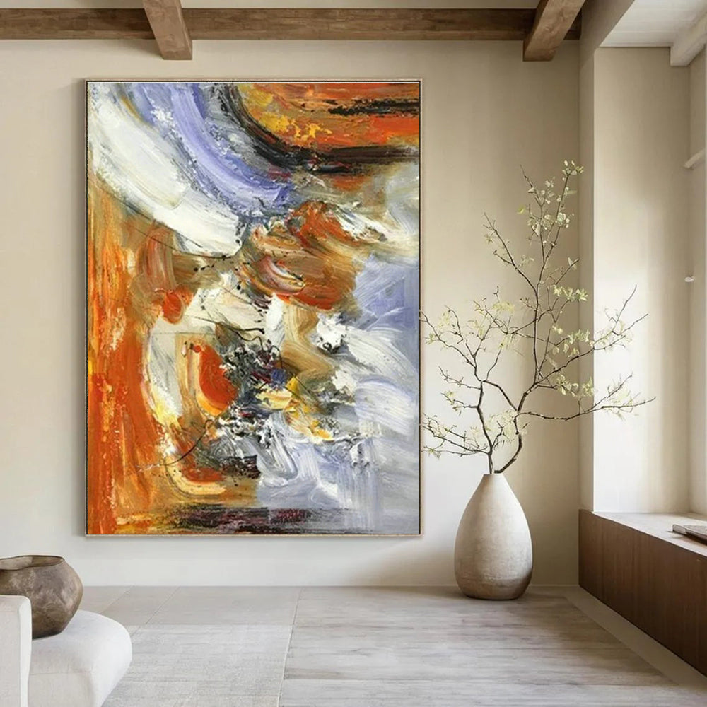 Large Hand-Painted Abstract Decor for Dining Room and Hallway DLZ1460