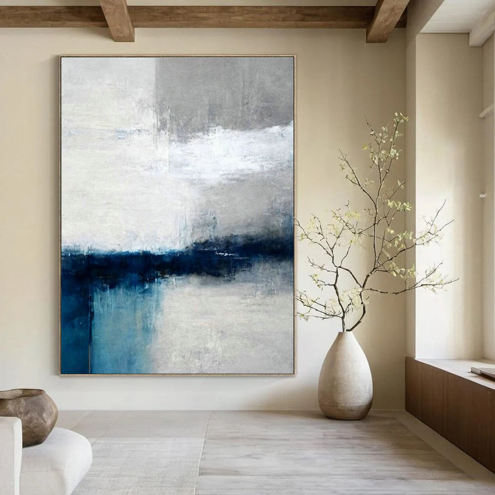 Extra-large Custom Handmade Abstract Painting for Bedroom Wardrobe Interior Wall and Dining Room Side Table Wall DLZ1917