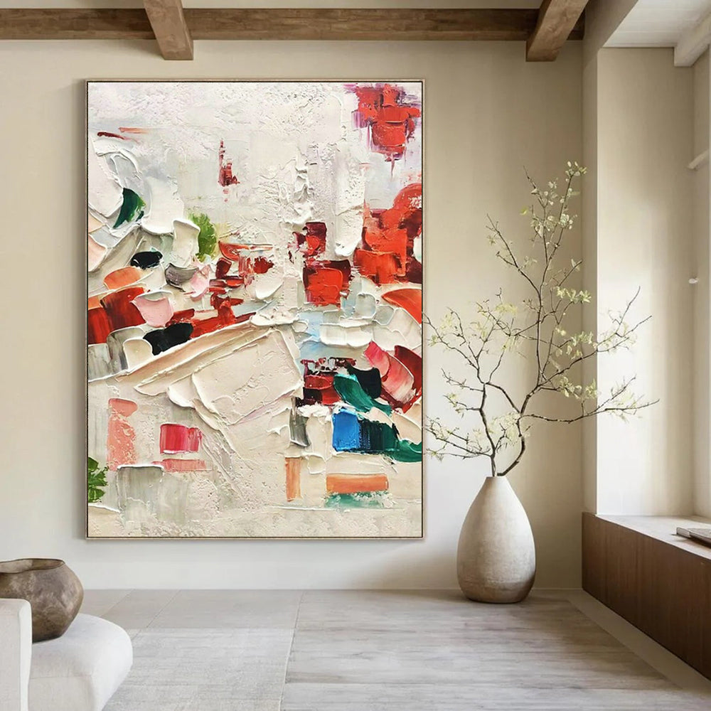 Customizable Handmade Abstract Wall Art for Dining Room and Cottage Bedroom DLZ1608