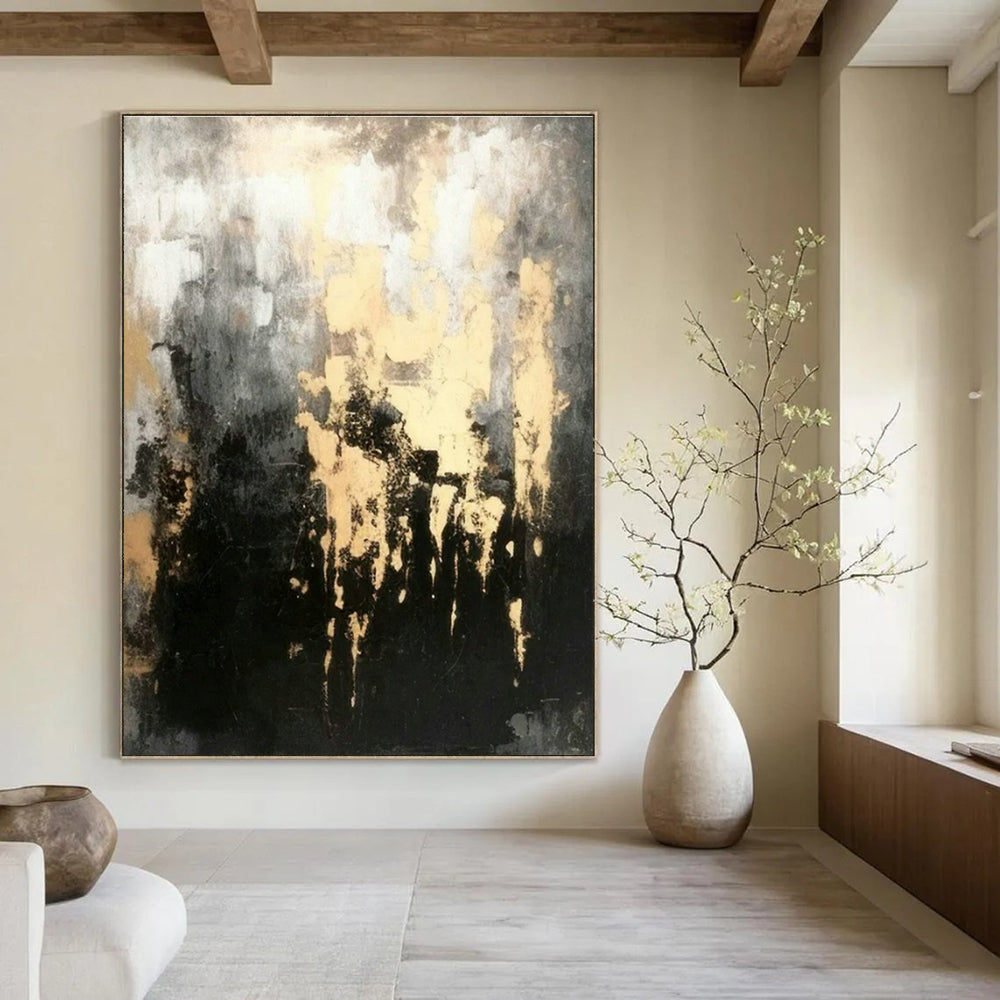 Custom Hand-Painted Abstract Wall Art for Cottage Bedroom Pillowcase Storage Basket Wall & Living Room Coffee Table Magazine Holder Wall DLZ1804