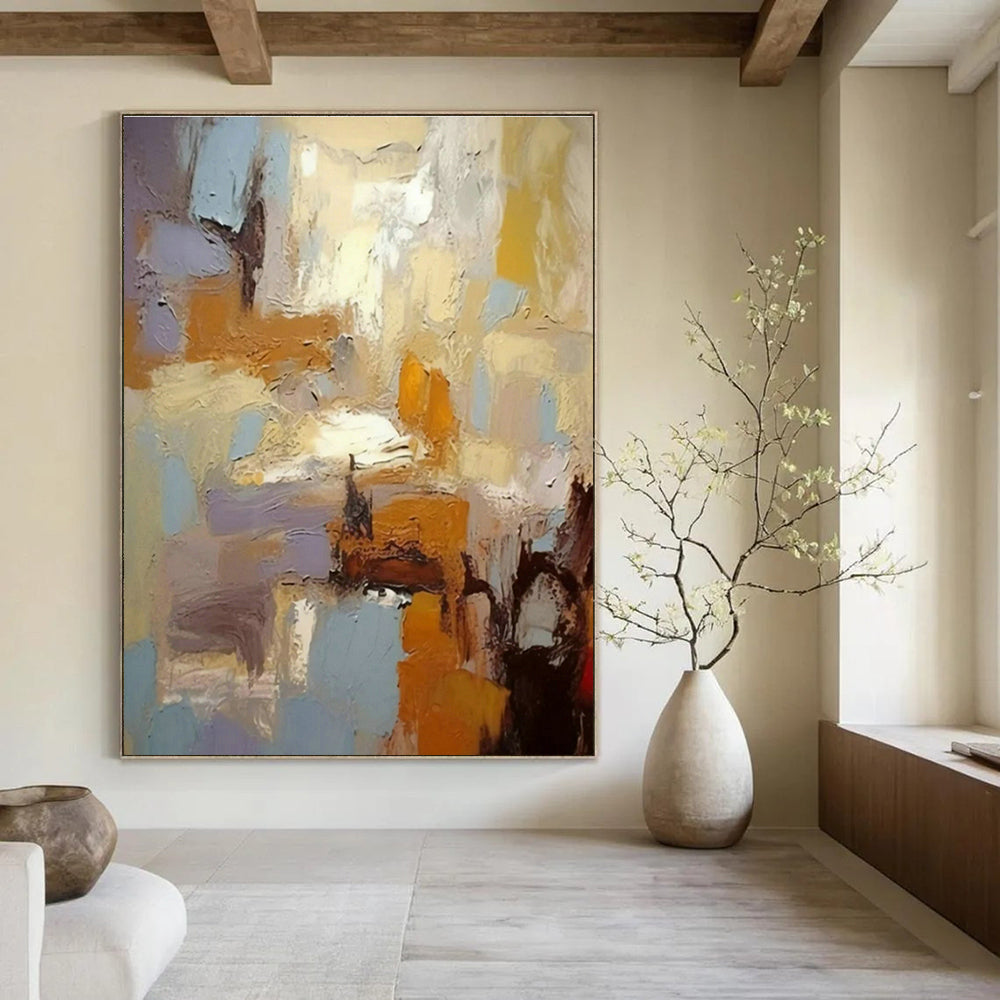 Hand-Painted Abstract Painting for Living Room and Hallway DLZ1449