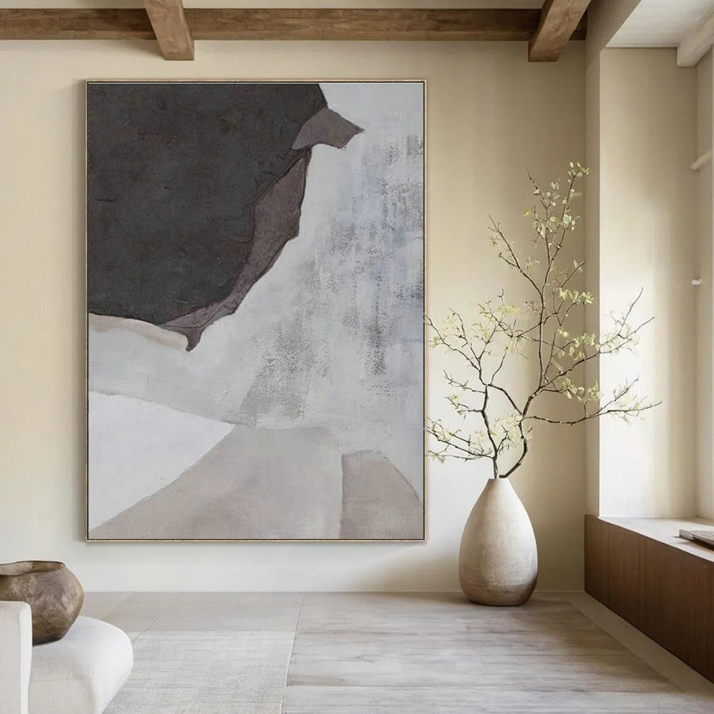Large Hand-Painted Abstract Wall Art for Office & Cottage Living Room DLZ1189