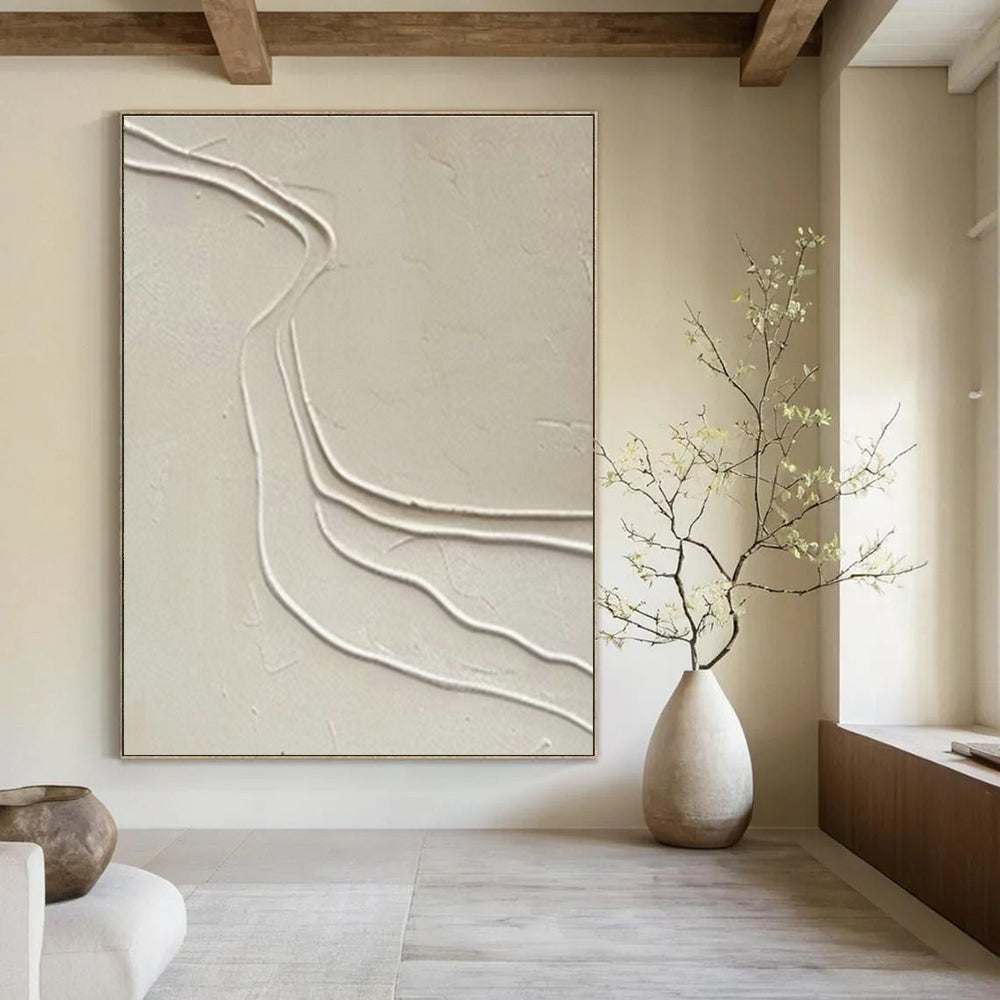 Large Customizable Hand-Painted Abstract Art for Hallway Coat Rack Wall and Living Room Entertainment Center Wall DLZ1997