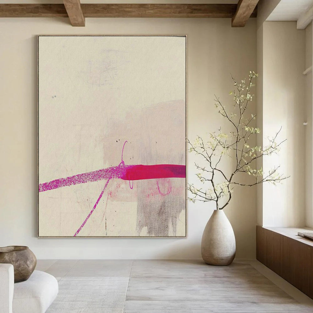 Large Customizable Handmade Abstract Painting for Bedroom Bed Footboard Wall and Living Room Coffee Table Lower Shelf Wall DLZ1942