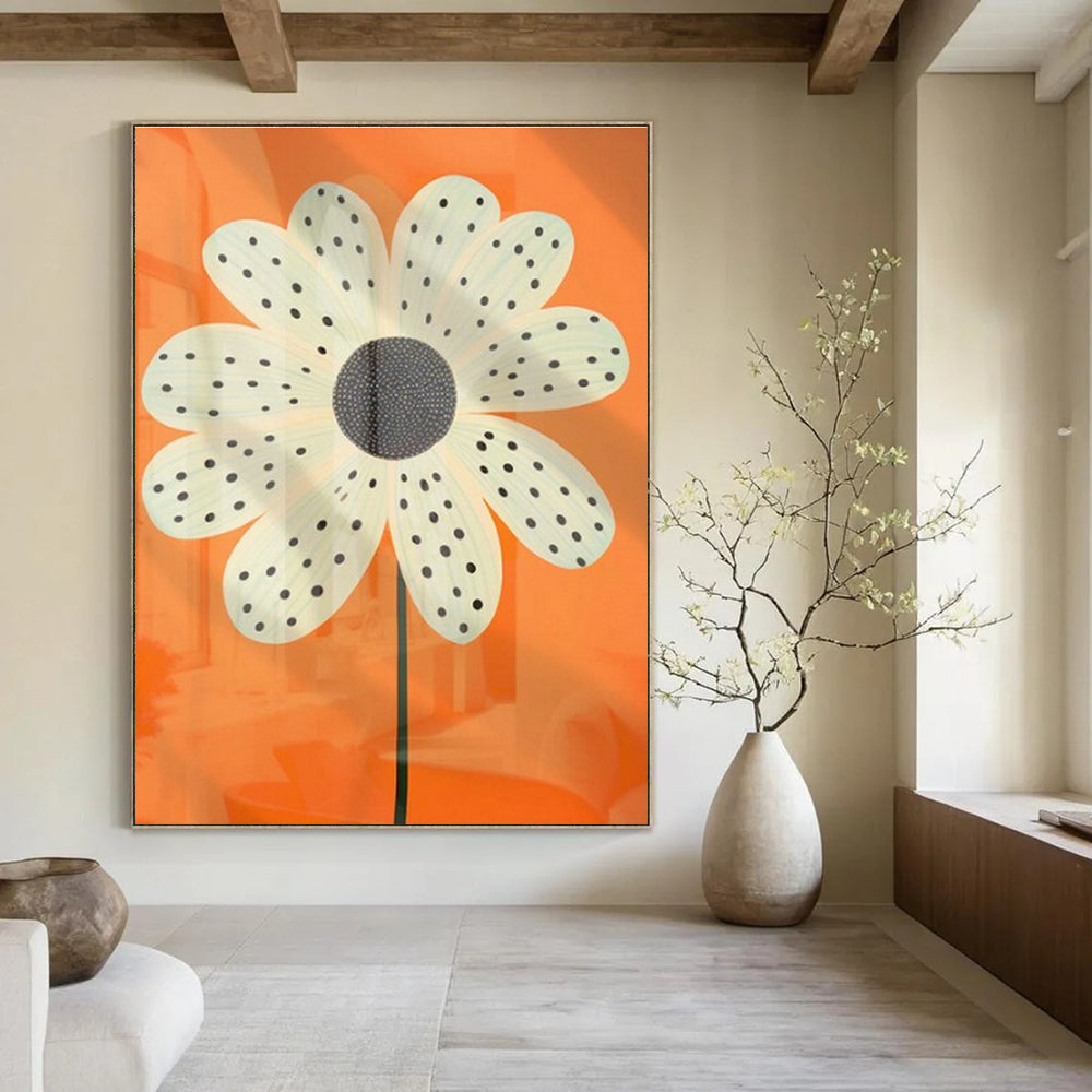 Oversized Custom Handmade Abstract Painting for Cottage Office Break Room Wall and Bedroom Yoga Mat Storage Niche DLZ1938