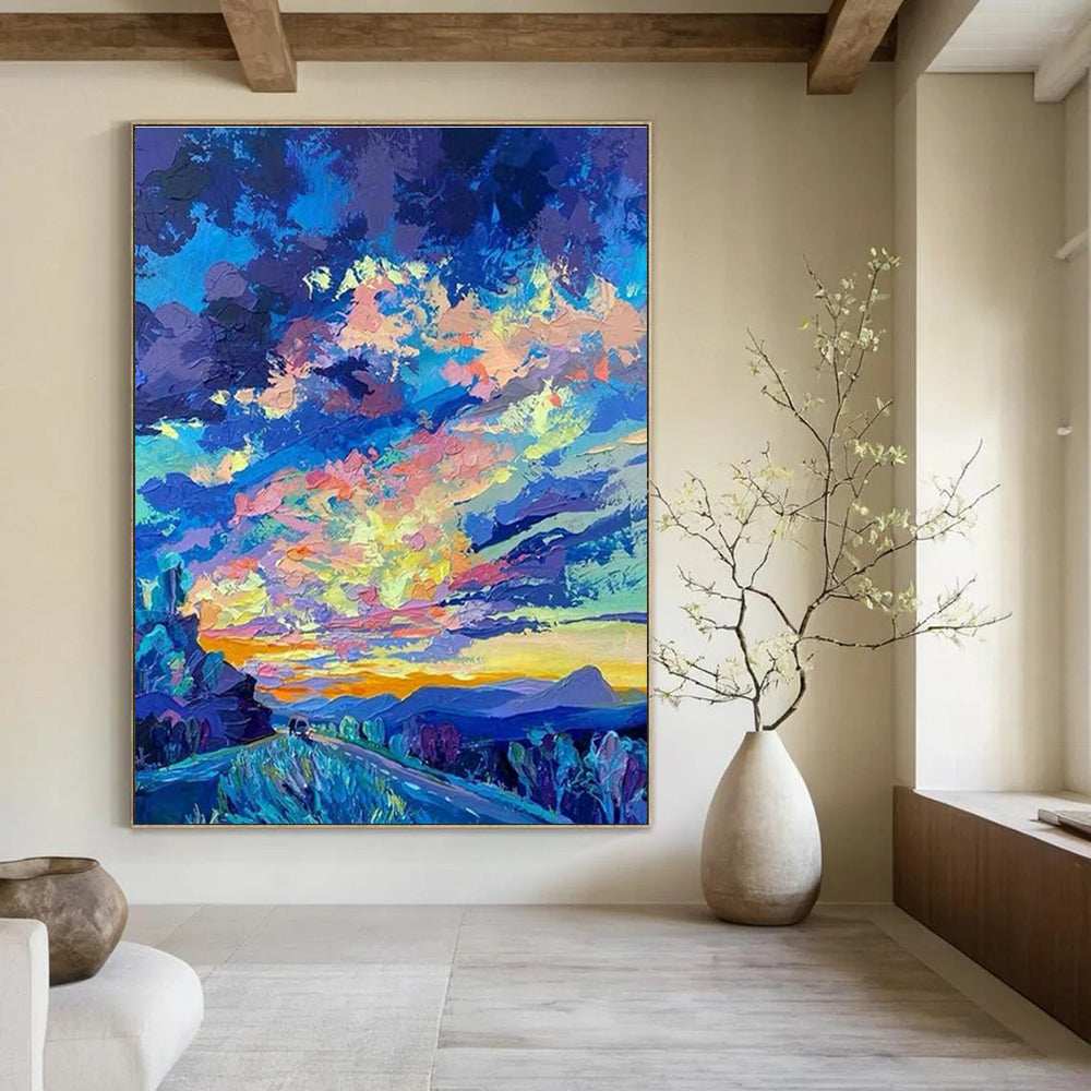 Custom Abstract Paintings for Bedroom Dressing Room Vanity Stool Seats & Office Branding Zone Display Rack Feet DLZ0920