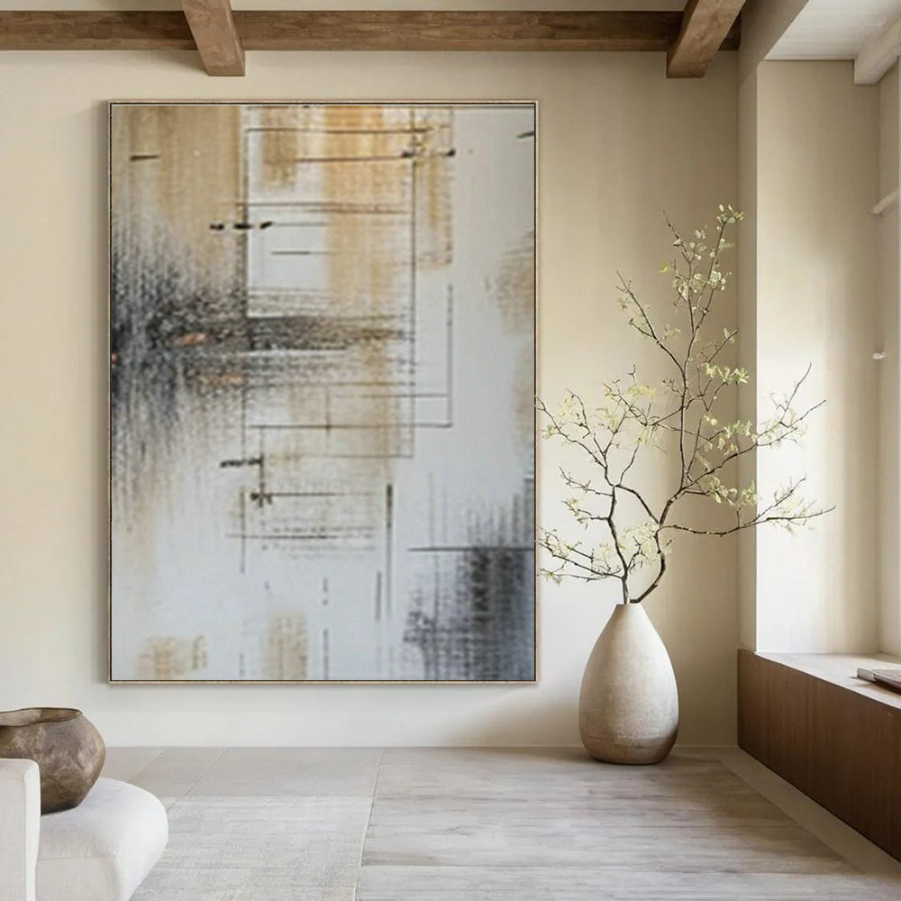 Large-Scale Customizable Abstract Painting for Bedroom & Living Room DLZ0986