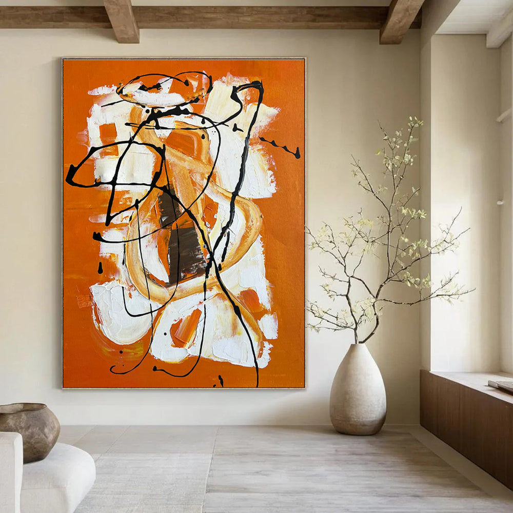 Large Custom Abstract Wall Art for Cottage Office & Bedroom DLZ1228
