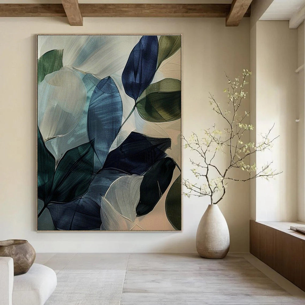 Large-Scale Custom Hand-Painted Abstract Artwork for Office & Hallway DLZ0979