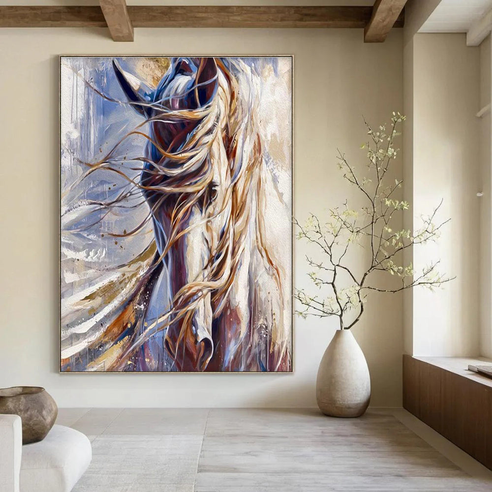 Oversized Abstract Painting for Dining Room & Cottage Bedroom DLZ2353