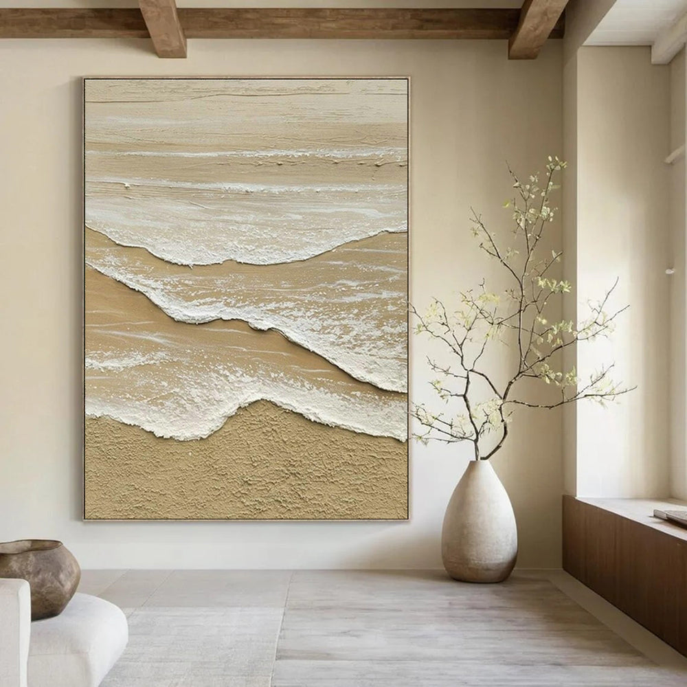 Large Customizable Hand-Painted Abstract Canvas for Living Room Window Seat Bay Wall and Bedroom Nightstand Wall DLZ1991